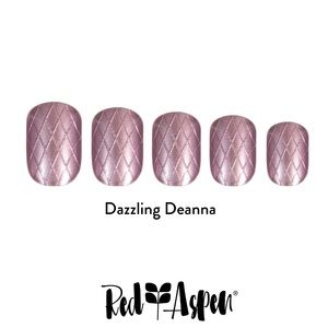 Get a Chic Metallic Purple Manicure in Minutes with Our 3D Pattern Nail Dashes!